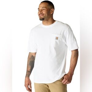 NEW NWT NIB Carhartt K87 Loose Fit Heavyweight Cotton Pocket T Shirt White 2XL